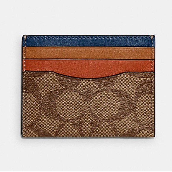 Coach Other - ‼️SOLD‼️COACH New Slim Card Case In Colorblock Signature